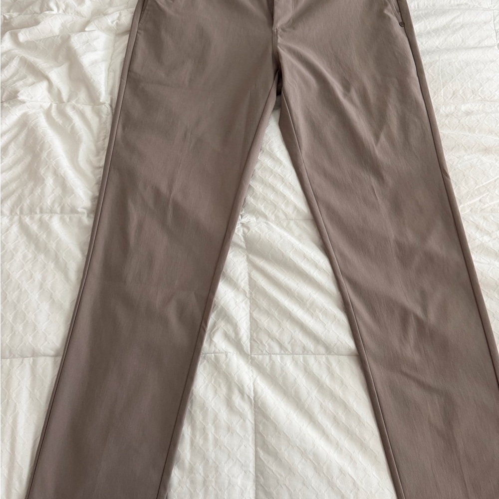 Vuori Taupe Textured Fabric Men’s Pants